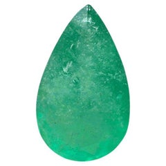 Esmeralda verde colombiana de 5,62 quilates - Lágrima talla pera Piedra de nacimiento de mayo