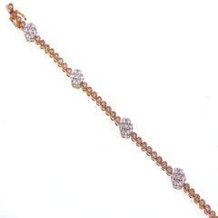 5.62 Carat Natural Pink Diamond Bracelet