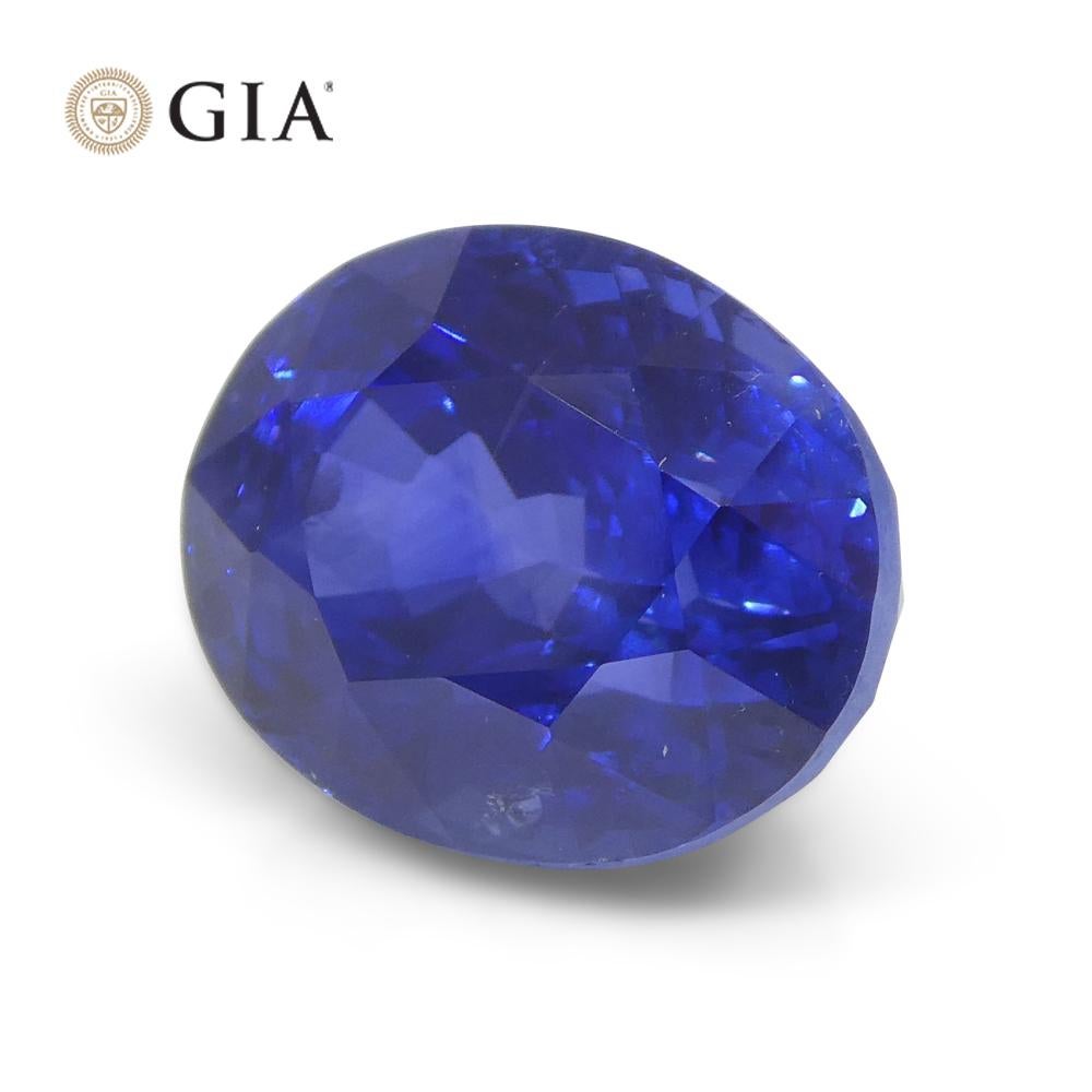 5.62ct Oval Blue Sapphire GIA Certified Sri Lanka For Sale 5