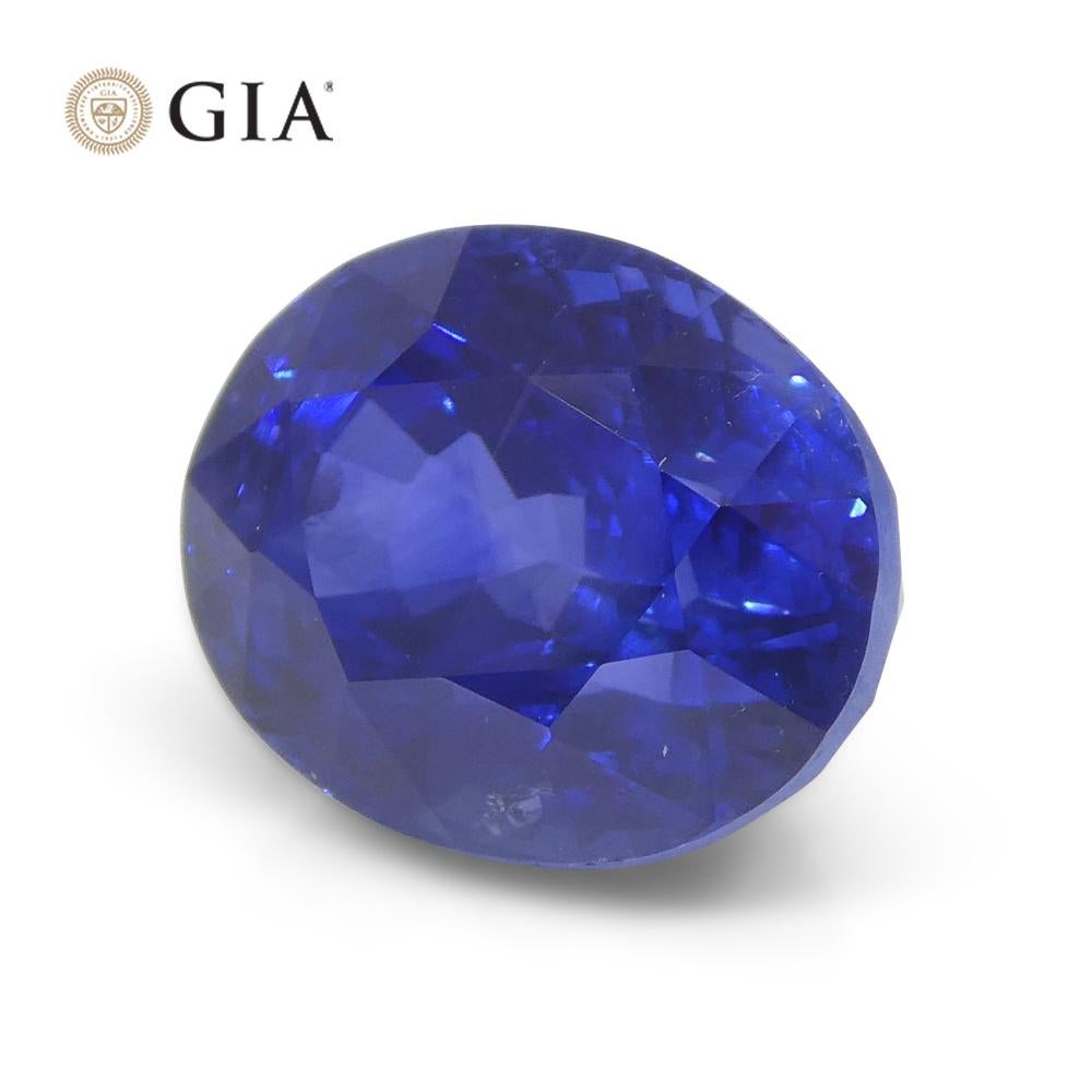 5.62ct Oval Blue Sapphire GIA Certified Sri Lanka 5