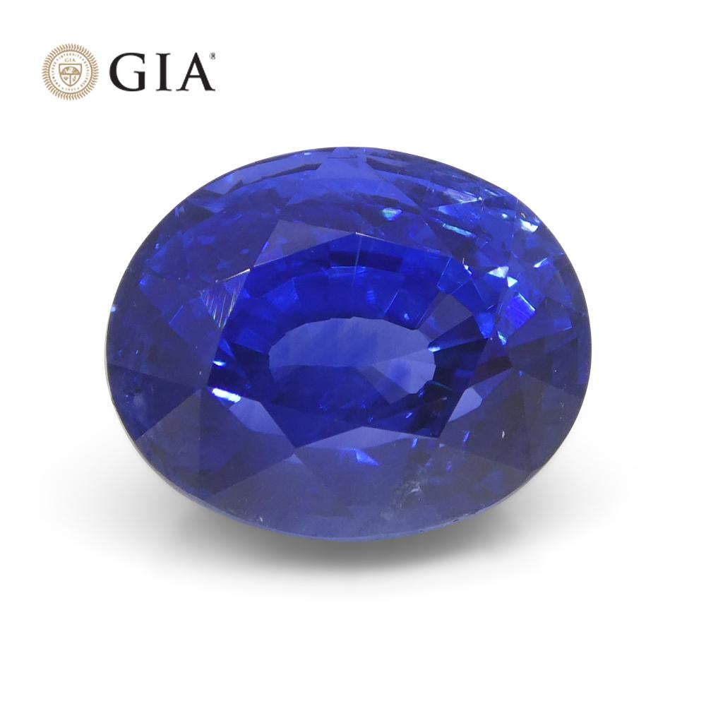 5.62ct Oval Blue Sapphire GIA Certified Sri Lanka For Sale 8