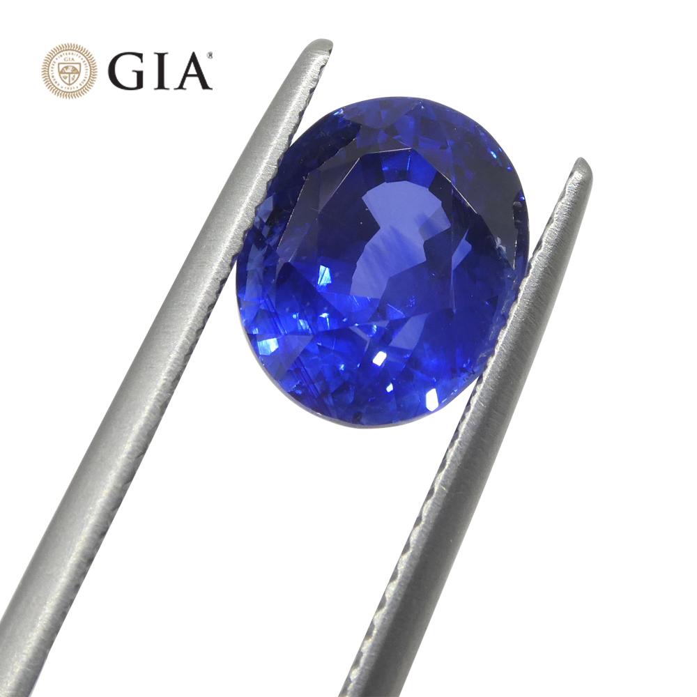 The GIA report reads as follows:

GIA Report Number: 6223126275
Shape: Oval
Cutting Style:
Cutting Style: Crown: Brilliant Cut
Cutting Style: Pavilion: Step Cut
Transparency: Transparent
Color: Blue


RESULTS
Species: Natural Corundum
Variety: