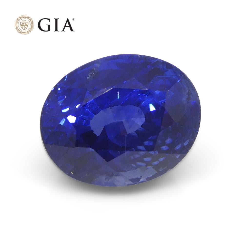 5.62ct Oval Blue Sapphire GIA Certified Sri Lanka For Sale 3