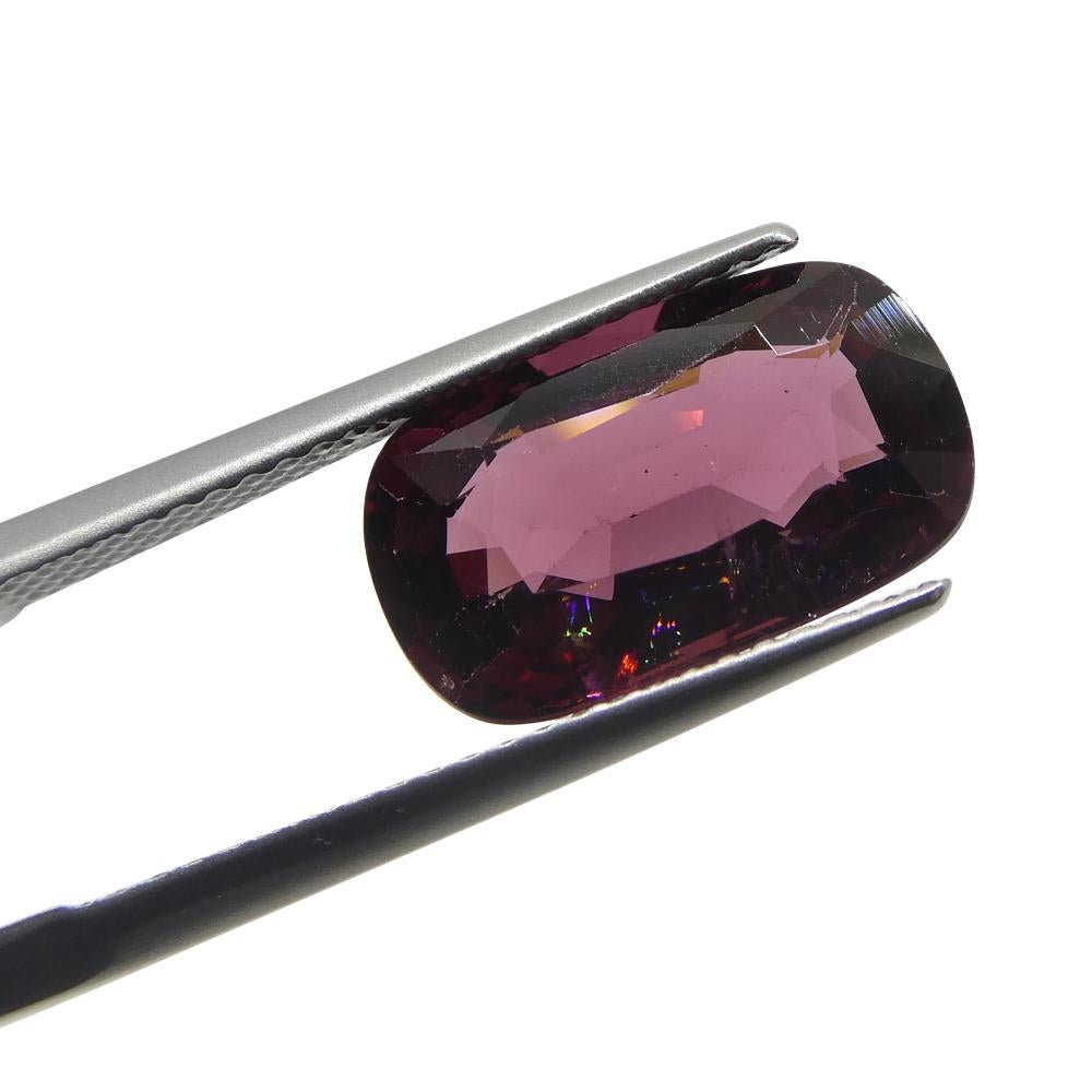 5.62ct Rectangular Cushion Red Spinel from Burma For Sale 8