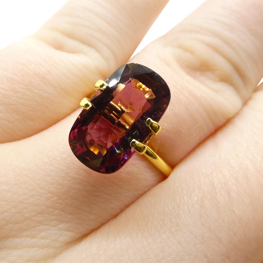 5.62ct Rectangular Cushion Red Spinel from Burma For Sale 9