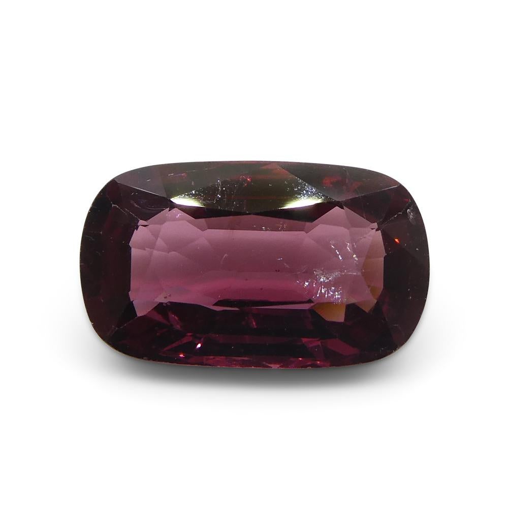 Women's or Men's 5.62ct Rectangular Cushion Red Spinel from Burma For Sale