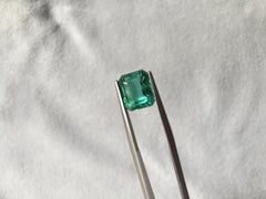 5.63 Carat Bluish Green Tourmaline Emerald Cut for Fine Jewelry Ring Gemstone