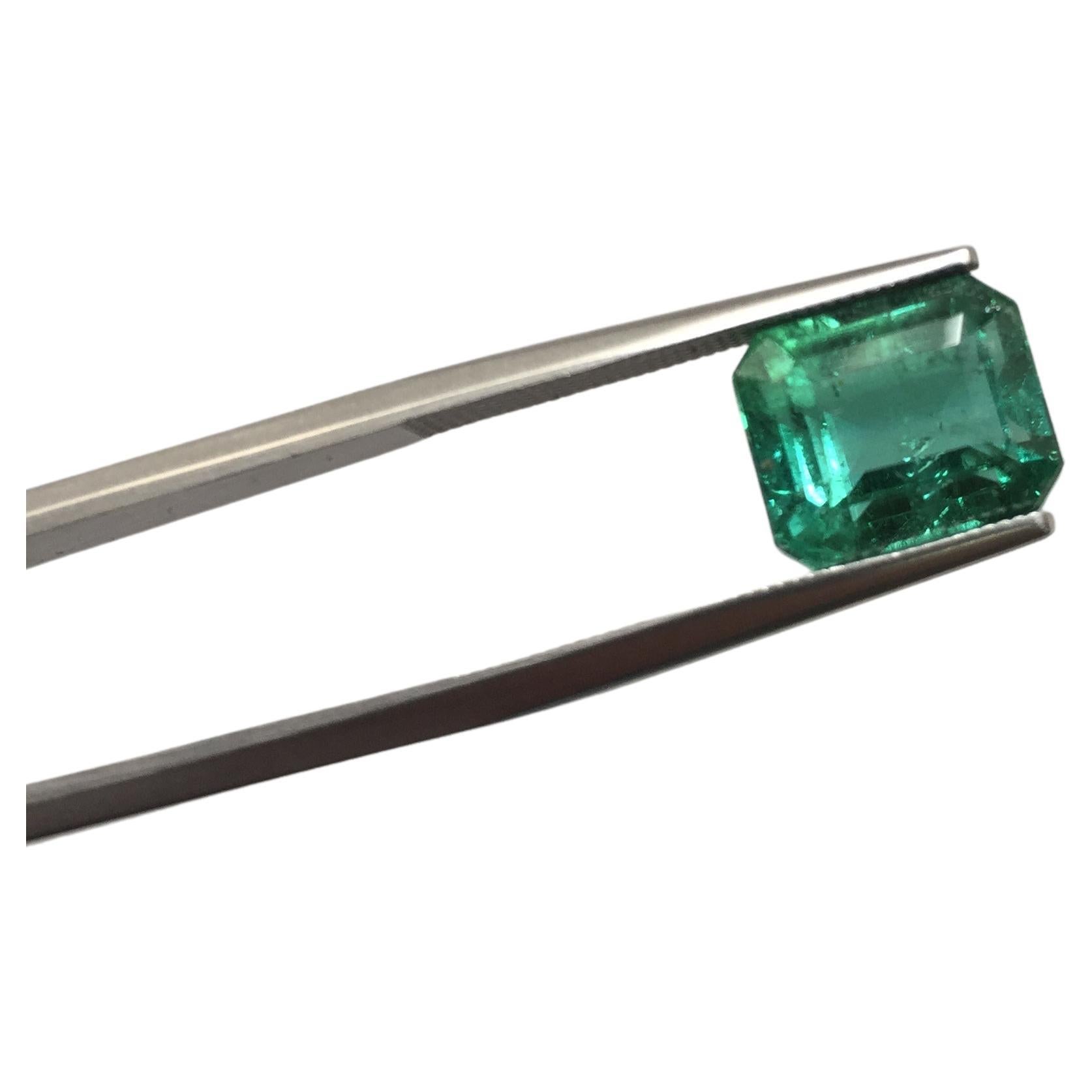 5.63 Carat Bluish Green Tourmaline Emerald Cut for Fine Jewelry Ring Gemstone For Sale