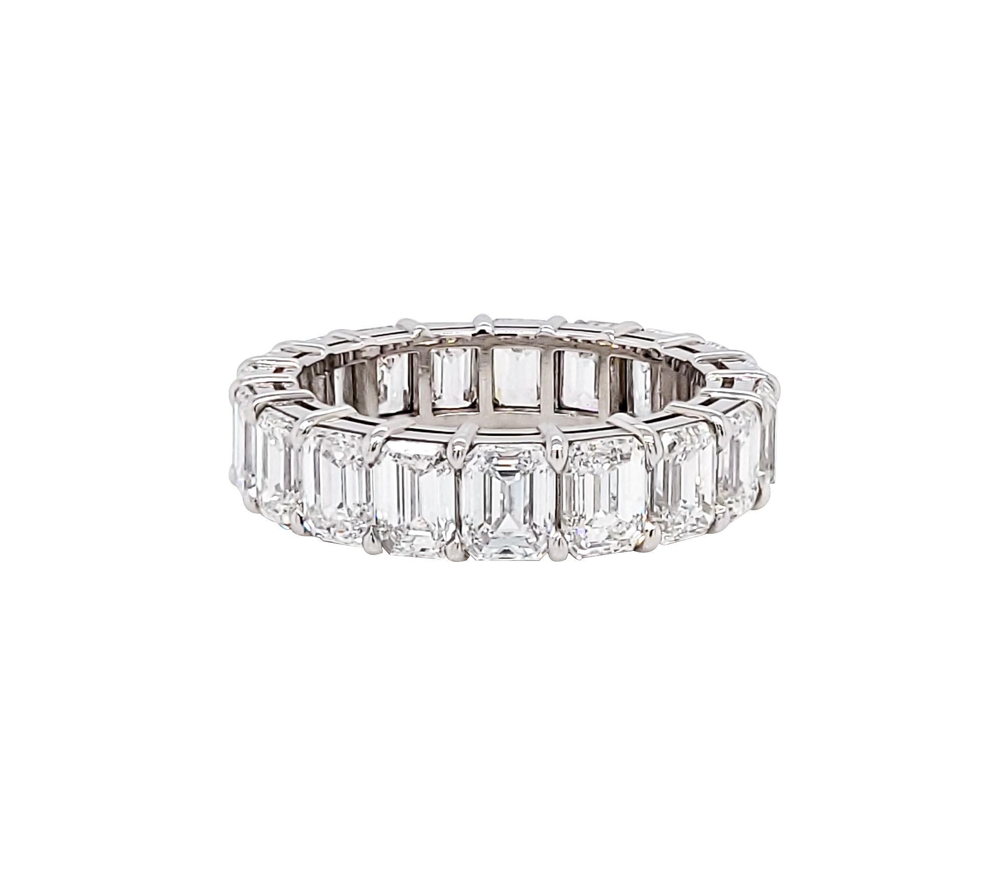 Women's Spectra Fine Jewelry, 5.63 Carat Emerald Cut Diamond Wedding Ring