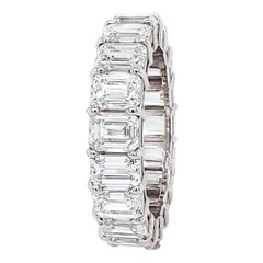 5.63 Carat Emerald Cut Diamond Wedding Ring