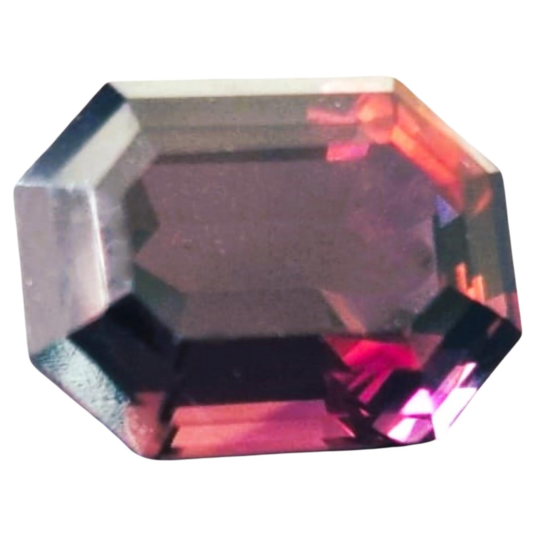 5,63ct Turmalina rosa rojiza octogonal en Nuevo estado para la venta en Lanham, MD