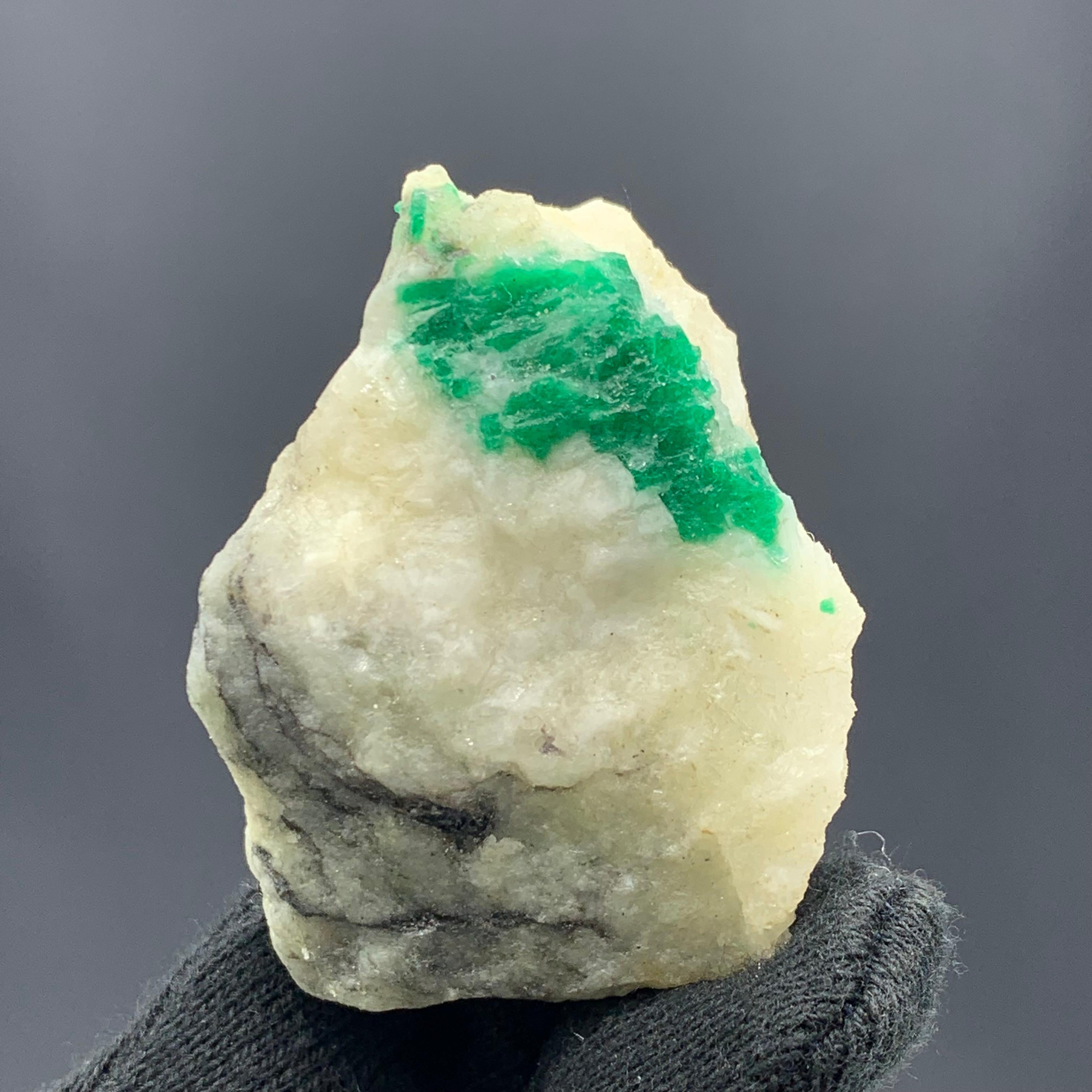 Other 56.48 Gram Lovely Emerald Specimen From Swat Valley, Pakistan  For Sale