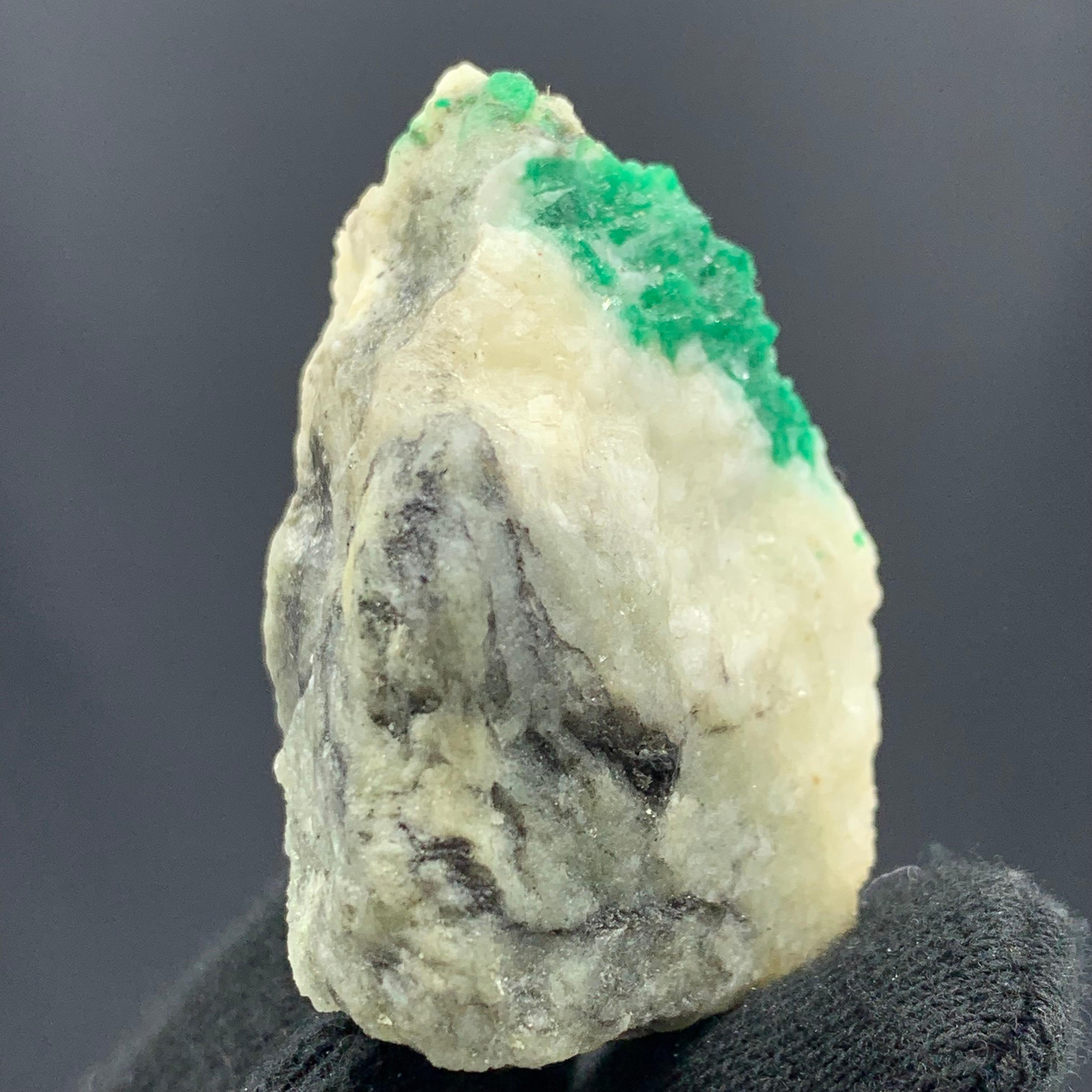 Rock Crystal 56.48 Gram Lovely Emerald Specimen From Swat Valley, Pakistan  For Sale