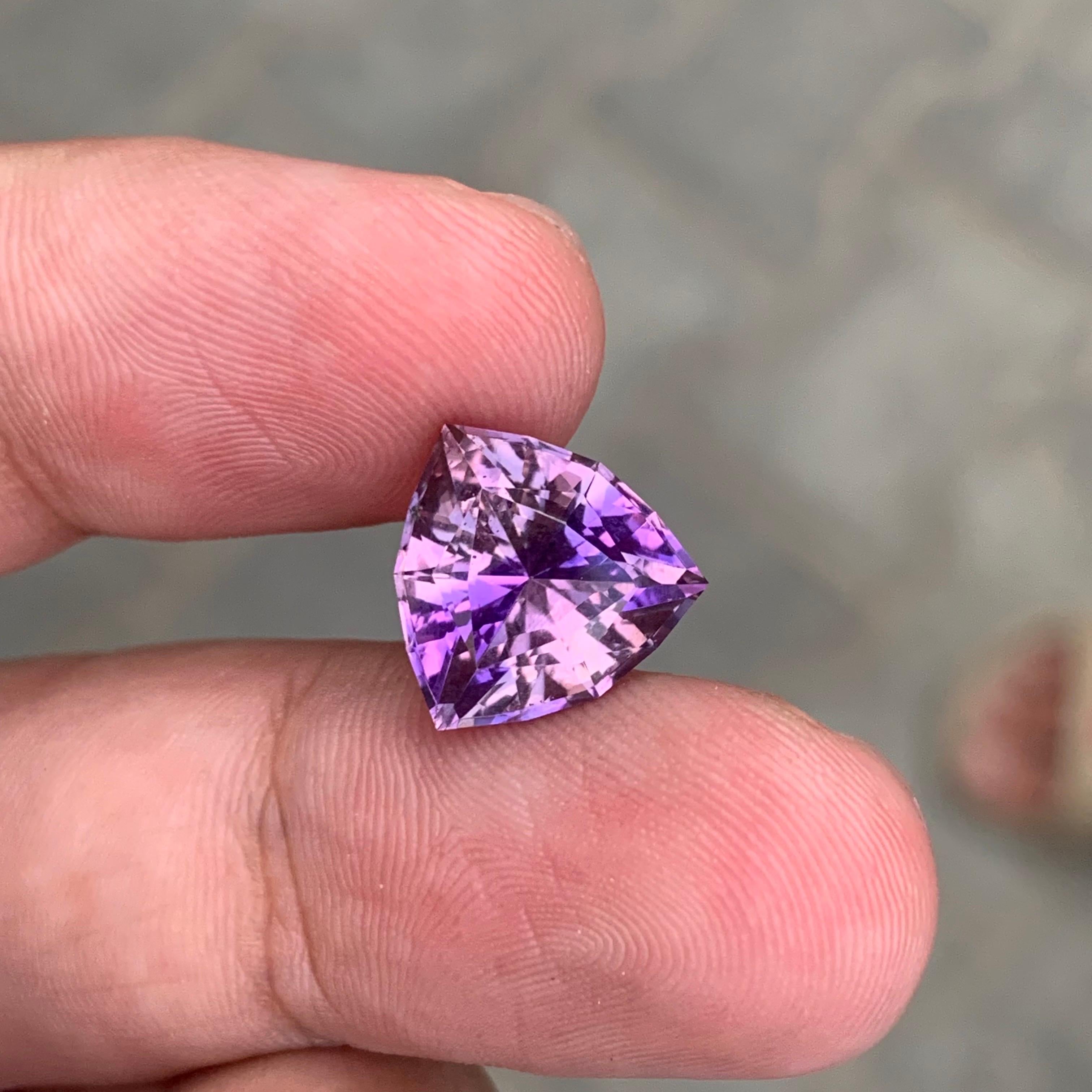 Taille trillion 5.65 Carat Natural Loose Ametrine Trillion Cut Gemstone (Amétrine en vrac, taille trillion) en vente