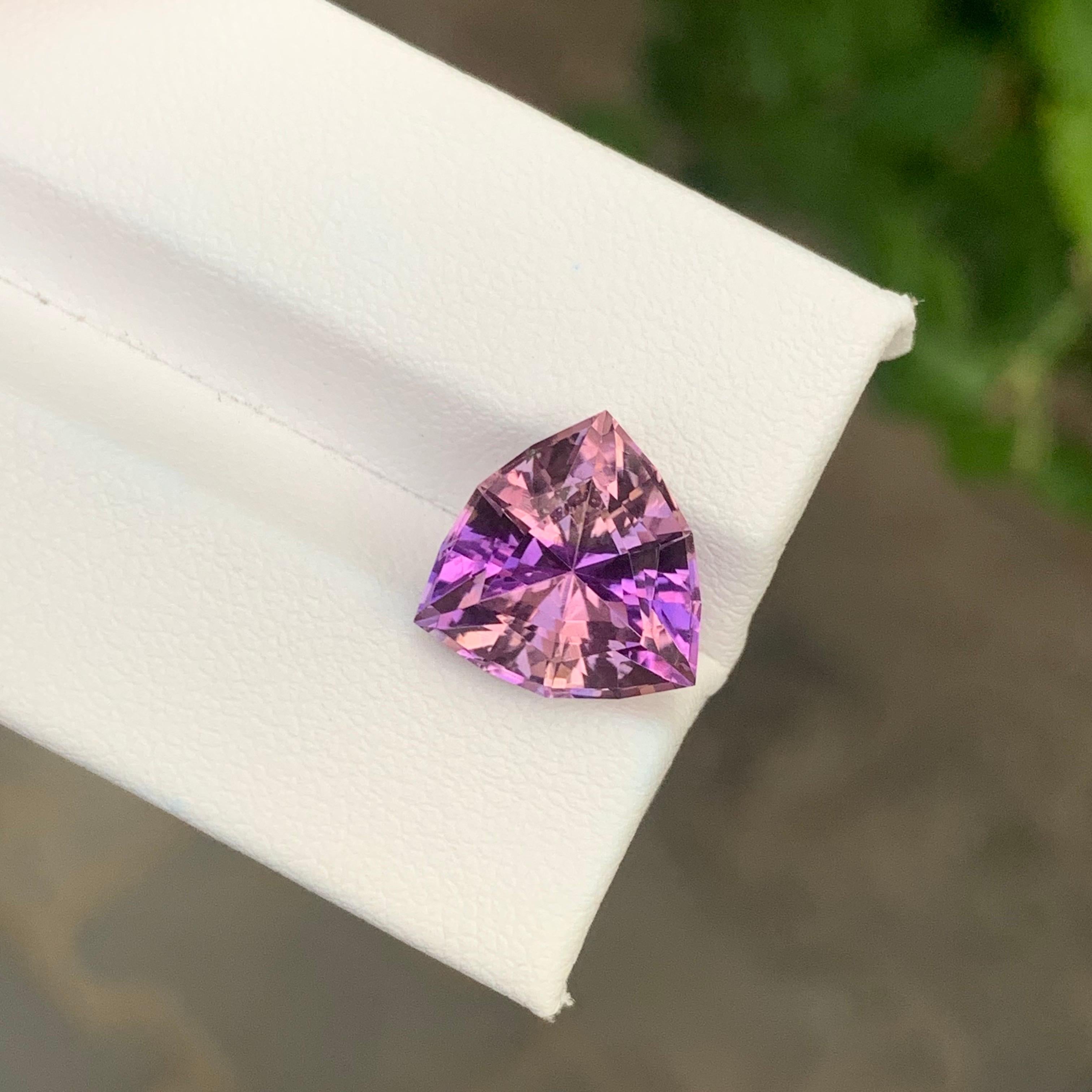 5.65 Carat Natural Loose Ametrine Trillion Cut Gemstone (Amétrine en vrac, taille trillion) en vente 2