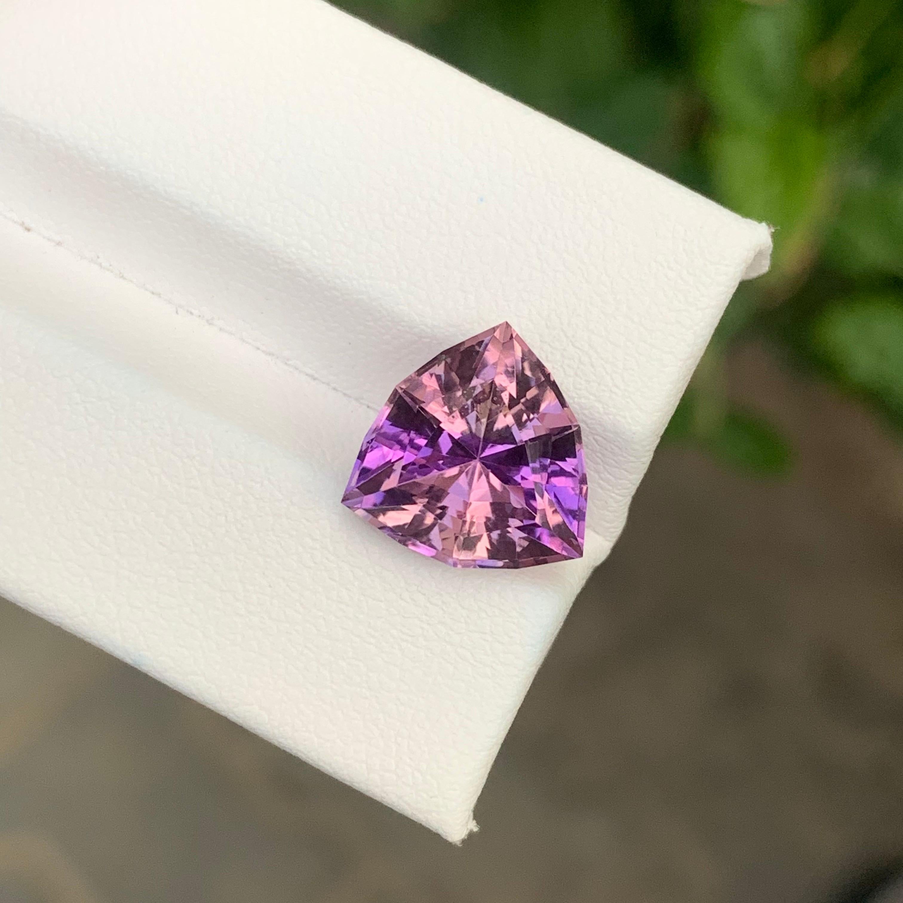 5.65 Carat Natural Loose Ametrine Trillion Cut Gemstone (Amétrine en vrac, taille trillion) en vente 3