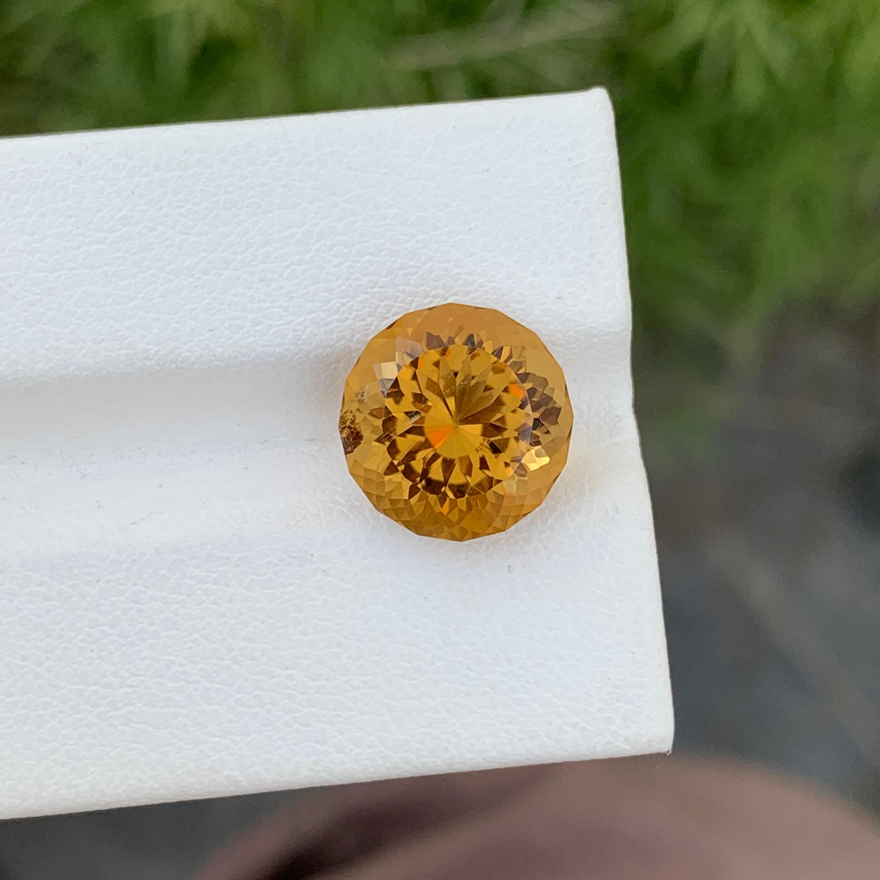 Loose Citrine
Weight: 5.65 Carats
Dimension: 11.7 x 11.7 x 8.1 Mm
Origin: Brazil
Colour: Honey Brown
Treatment: Non
Certficate: On Demand
Shape: Round 


Citrine, a radiant and versatile gemstone, enchants with its warm, golden hues and remarkable