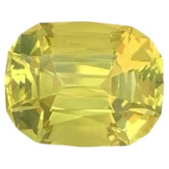 5.65 Carati Nature Sciolto Colore Limone Citrino Taglio Cuscino Gemma Brasiliana