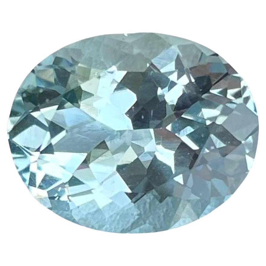 5.65 quilates Piedra Aguamarina Azul Talla Ovalada Piedra Preciosa Africana Natural