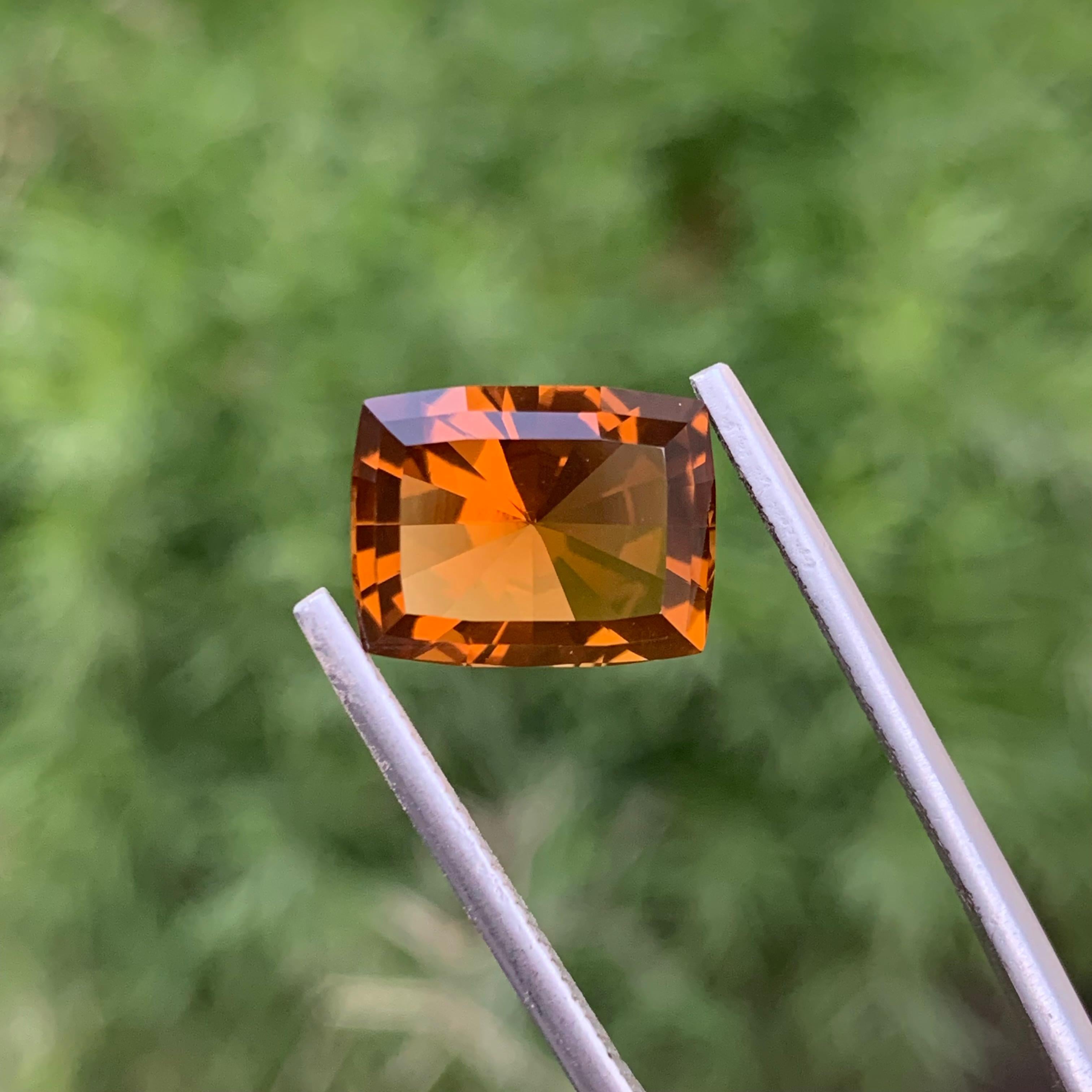 5.65 Carats Natural Loose Citrine CAN Shape Ring Gem In New Condition For Sale In Peshawar, PK