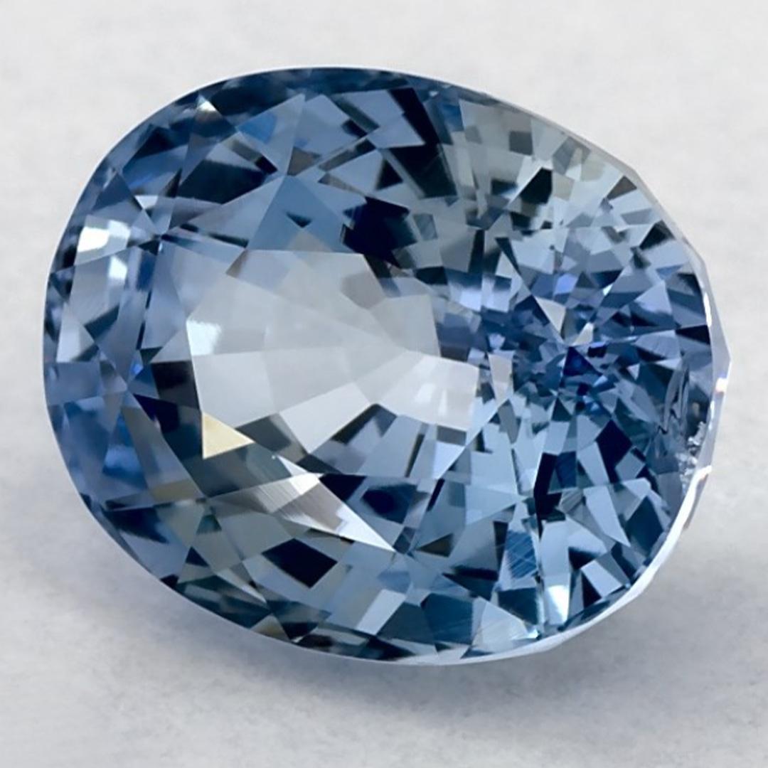 5.65 Karat Blauer Saphir Oval Loser Edelstein (Ovalschliff) im Angebot