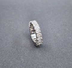Bague d'éternité en diamant de 5.65 ct