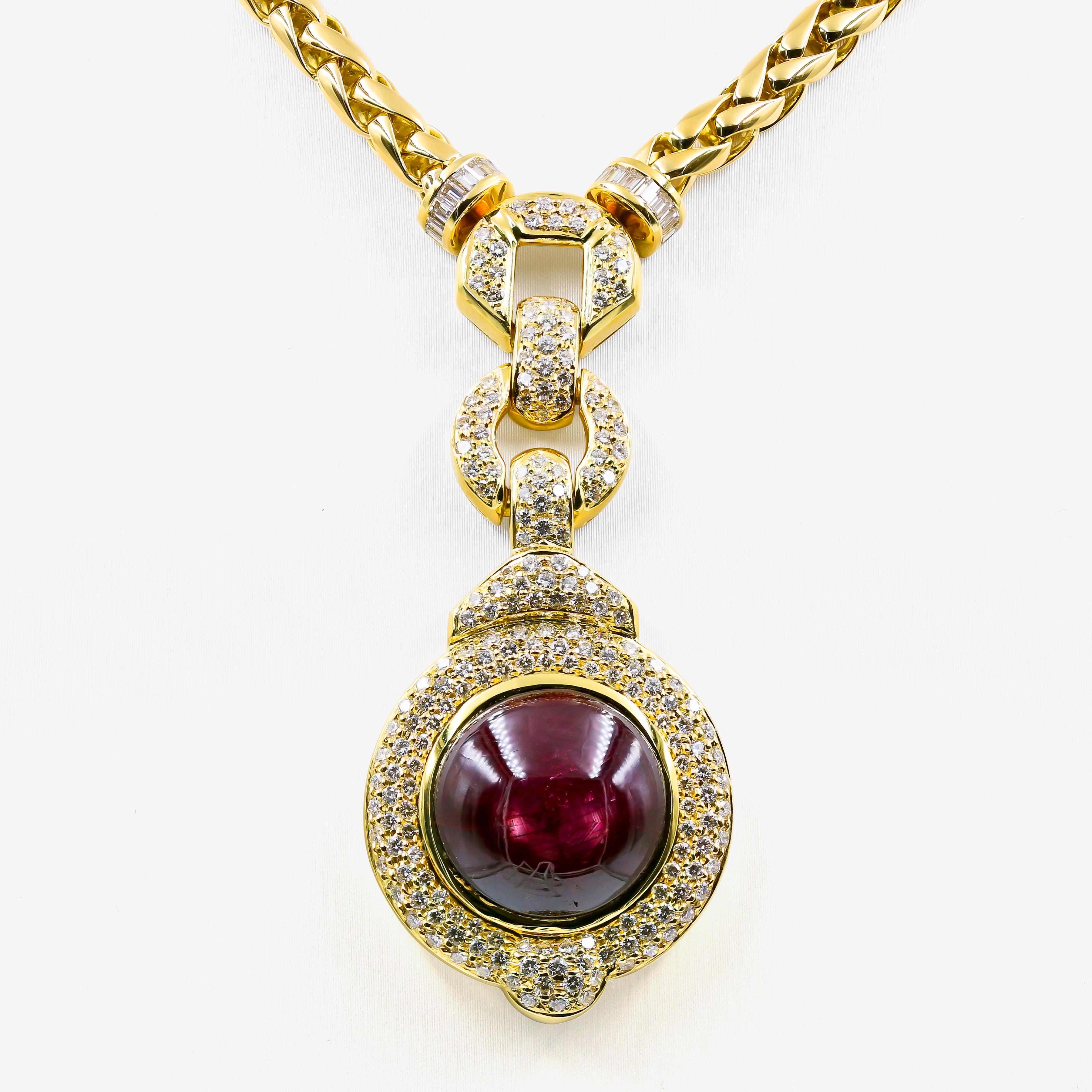 BUYERS MOST DEMANDED 256.00 CTS NATURAL FACETED OVAL SHAPED RED RUBY NECKLACE