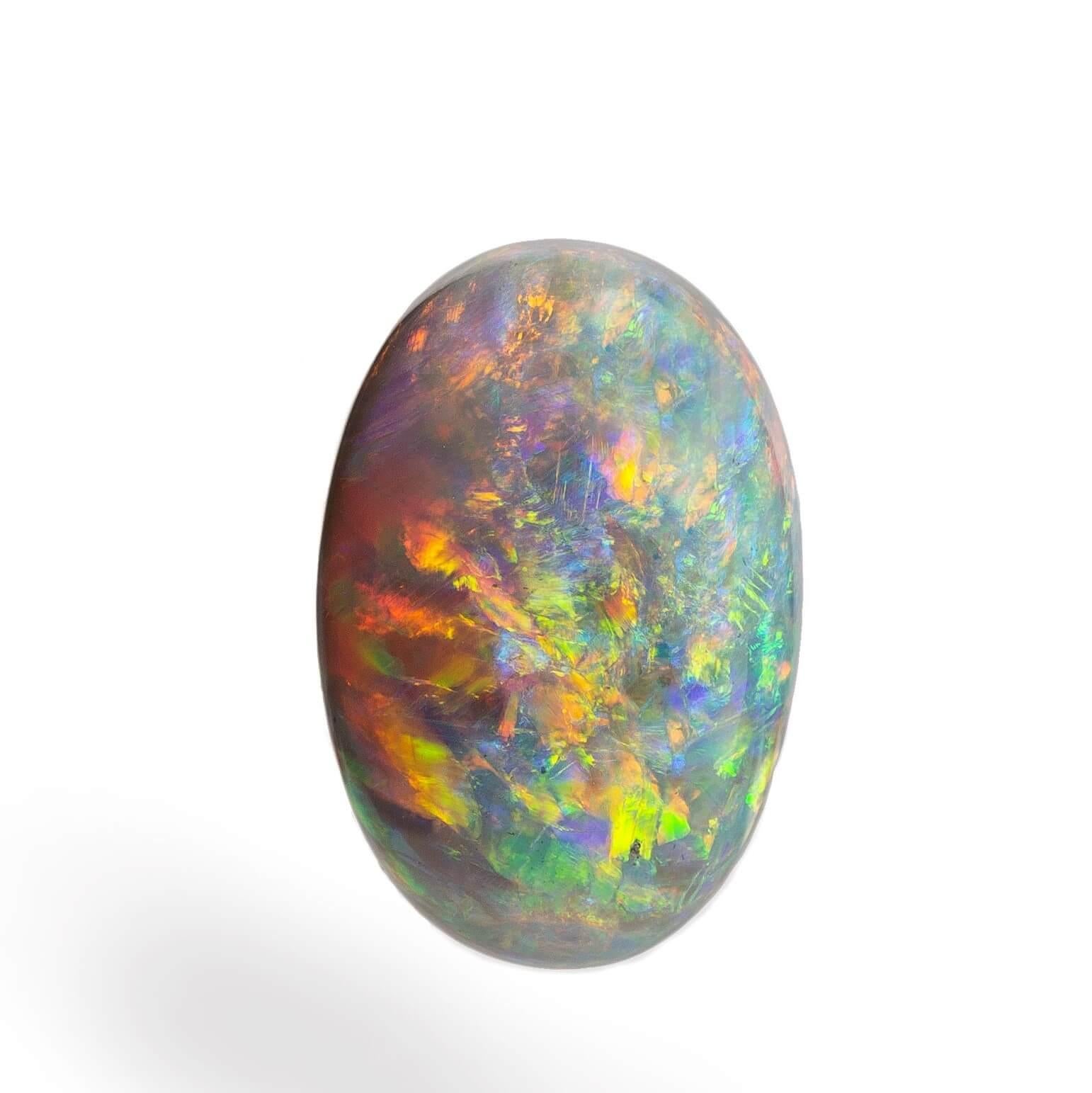 Australia is the birthplace of the most beautiful precious opal gemstones in the world. Fine Australian opals mesmerise with colours changing and shifting the gem moves with an unrivalled vibrancy.

This boulder opal was ethically sourced from