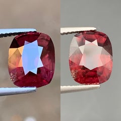 5.66 Ct Deep Brownish Red Color Change Pyrope Garnet Cushion Cut Loose Gemstone