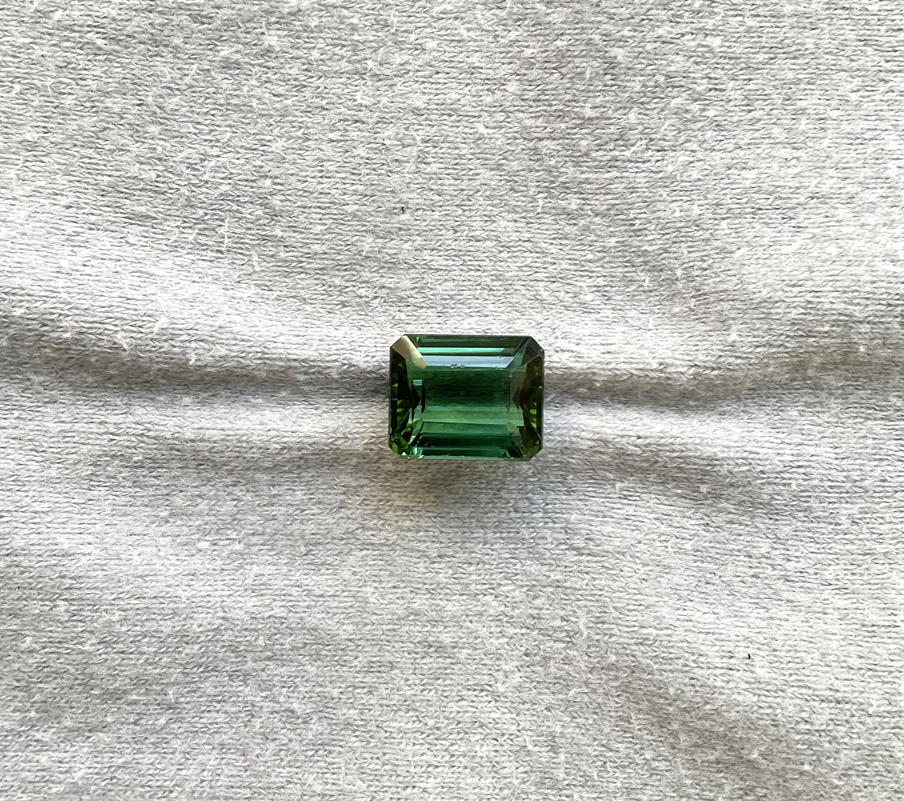 Pierre naturelle de 5,67 carats, tourmaline verte octogonale taillée à facettes de qualité supérieure

Pierre précieuse - Tourmaline
Poids - 5,67 carats
Forme - Octogone
Taille -  11x9x6 MM
Pièces - 1