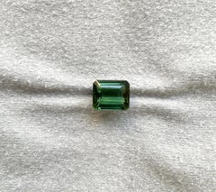 5,67 Karat grüner Turmalin achteckig facettiert geschliffener Stein Top Qualität Natürlicher Edelstein
