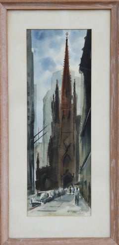 Church's, acquerello impressionista di Eve Nethercott