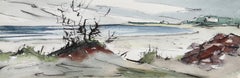 Aquarelle impressionniste d'Ogunquit Beach d'Eve Nethercott