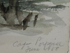 Maine Seagull, Impressionist Watercolor by Eve Nethercott