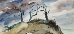 Nissequogue, Long Island, Impressionistisches Aquarell von Eve Nethercott