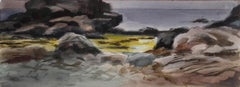 Tidal Pool, acquerello impressionista di Eve Nethercott