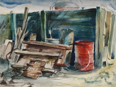 Junk Heap, aquarelle impressionniste d'Eve Nethercott