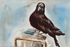 Bird and Reill Market, aquarelle impressionniste d'Eve Nethercott