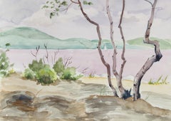 Woodstock, impressionistisches Aquarell von Eve Nethercott
