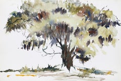 Baum, impressionistisches Aquarell von Eve Nethercott