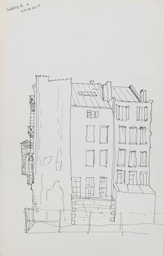 Eau et vieilles feuilles, encre impressionniste par Eve Nethercott
