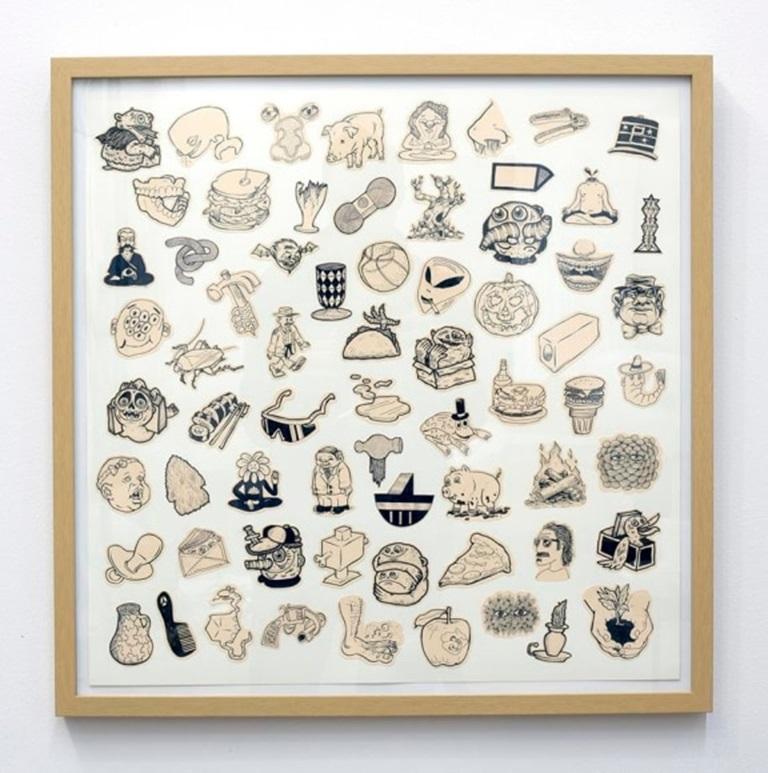 Ohne Titel #6, Tinte auf Collagenpapier von Okay Mountain, 2013

Zusätzliche Informationen:
Medium: Tinte auf collagiertem Papier
Abmessungen: 22 x 22 Zoll

Über den Künstler: Okay Mountain ist ein neunköpfiges Künstlerkollektiv mit Sitz in Austin,