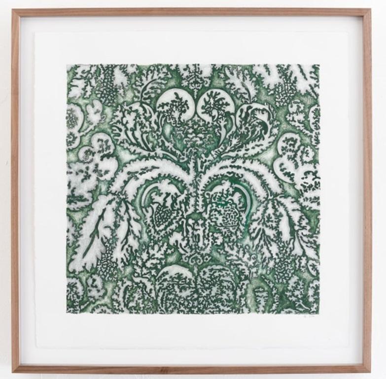 Jaquard Drawing (Green), by Jeanne Quinn, 2020 - Art by Unknown