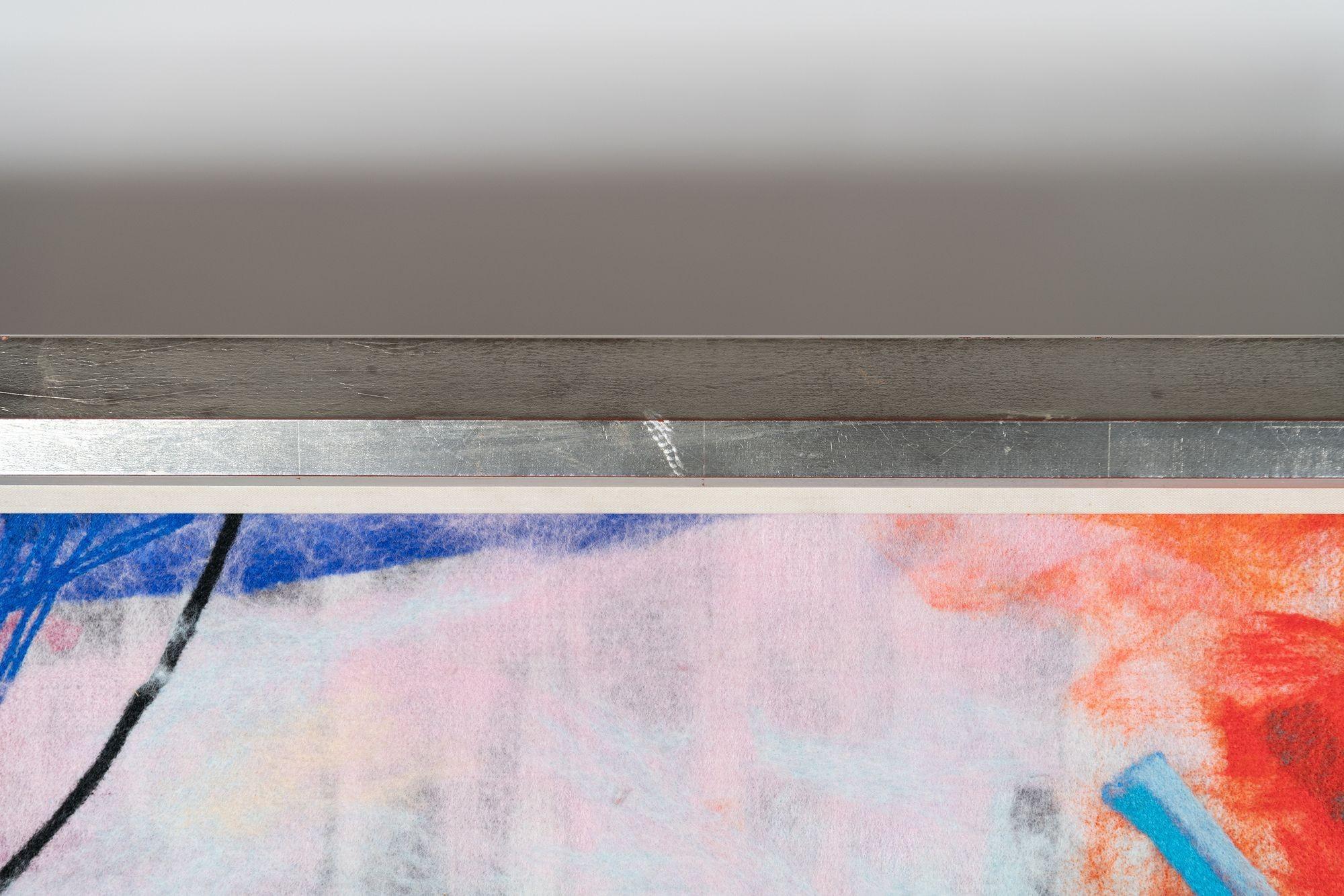 Obra textil de lana afieltrada del artista italiano Marco Barberio en venta 3