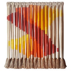 Opera d'arte tessile 'Oblique Ombre' della fiber artist Jane Knight, anni '70