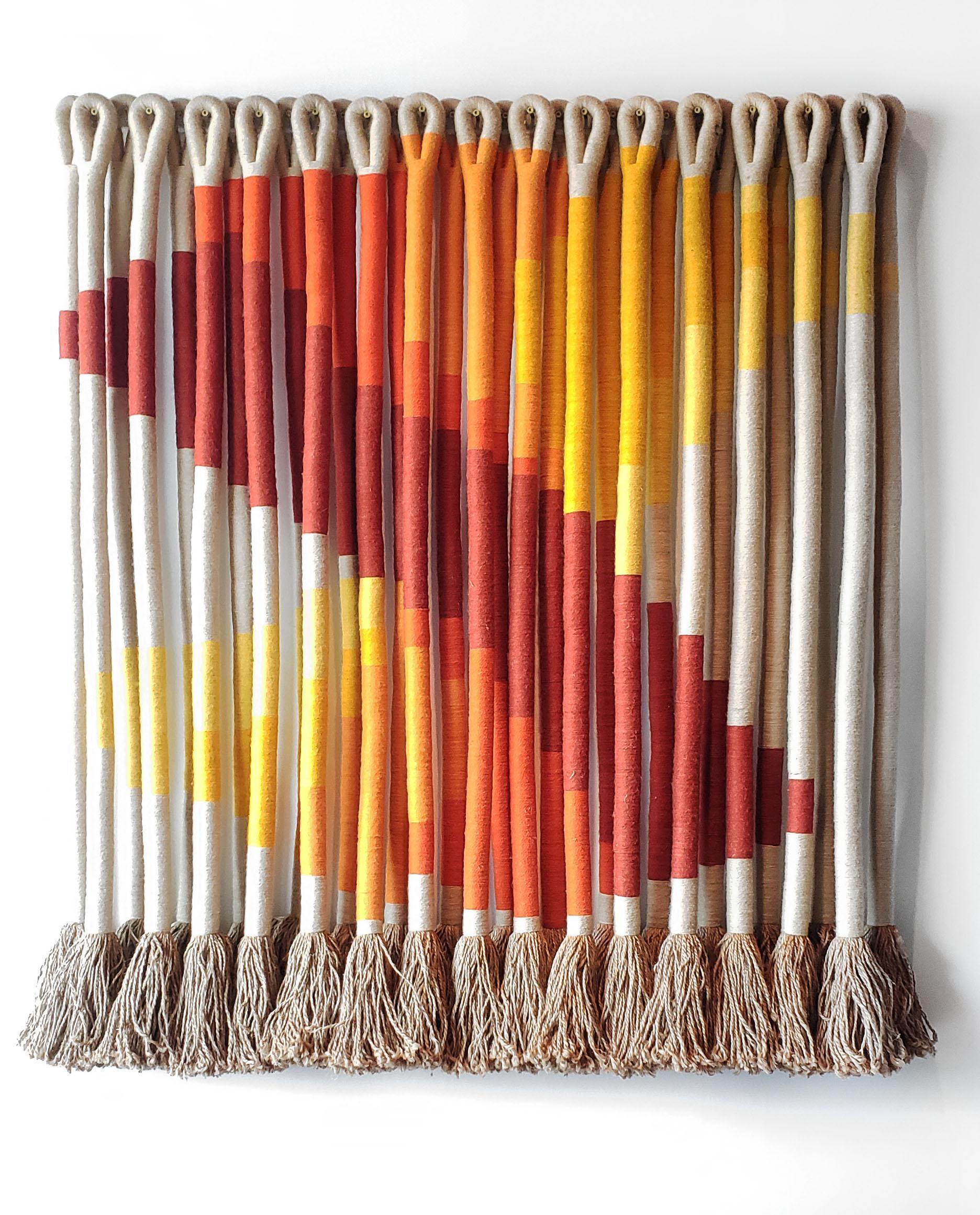 Opera d'arte tessile 'Oblique Ombre' della fiber artist Jane Knight, anni '70 in vendita 2