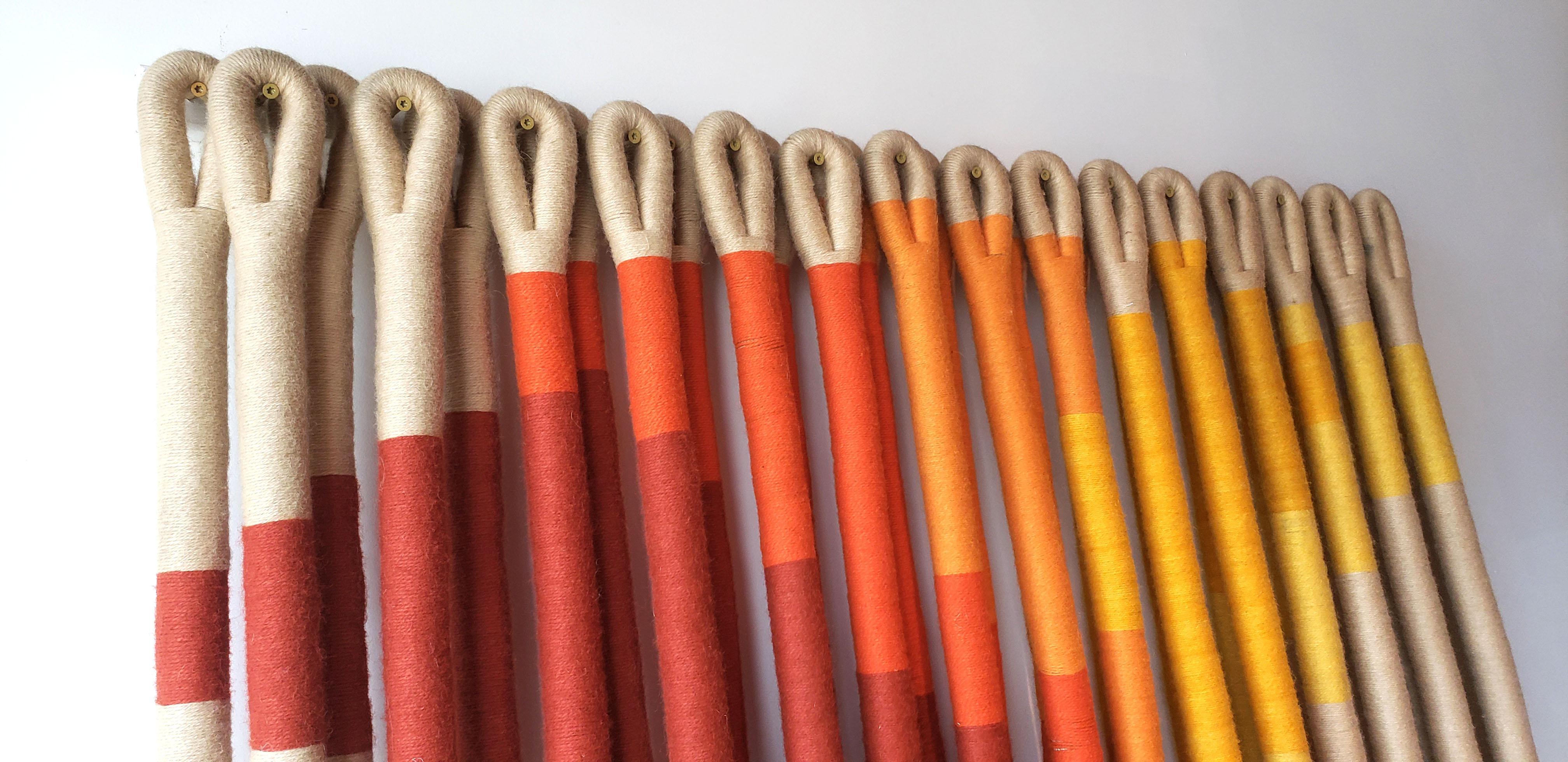 Opera d'arte tessile 'Oblique Ombre' della fiber artist Jane Knight, anni '70 in vendita 7