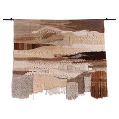 Romeo Reyna Hand Woven Textile Monumental Wall Art Tapestry 1960s