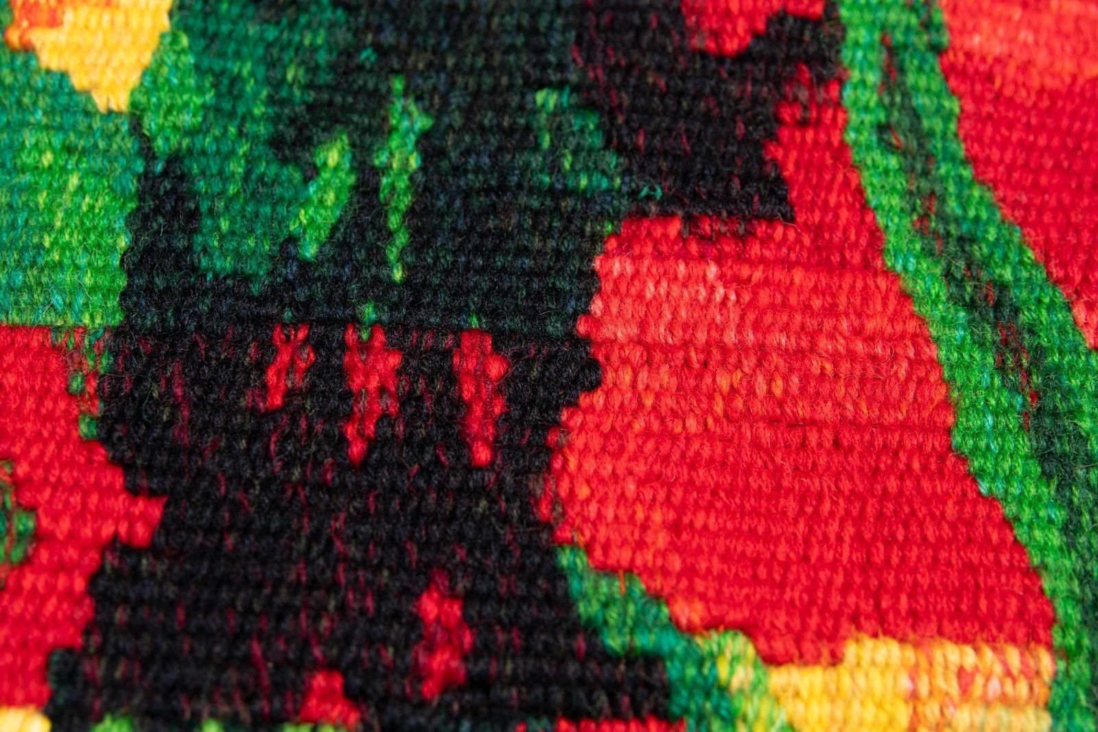 Barbara Rae, handgewebter Wandteppich aus Wolle und Baumwolle mit dem Titel Olive Terraces, Zahara 2009 im Angebot 5