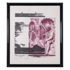 Robert Rauschenberg "Broken Harp" Pencil Signed Lithograph 24/500 executed 1989